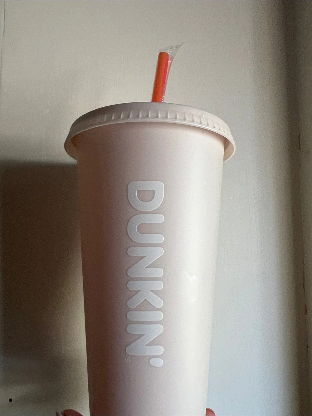 Parke x Dunkin collab white tumbler